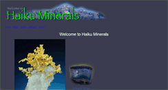 Desktop Screenshot of haikuminerals.com